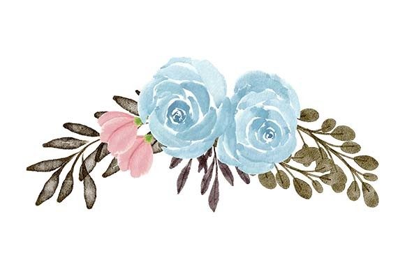 A Brushstroke of Elegance: Watercolor Floral Bouquet Arrangement