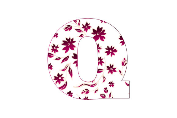 Bringing Names and Moments to Life with Colorful Floral Alphabet Q