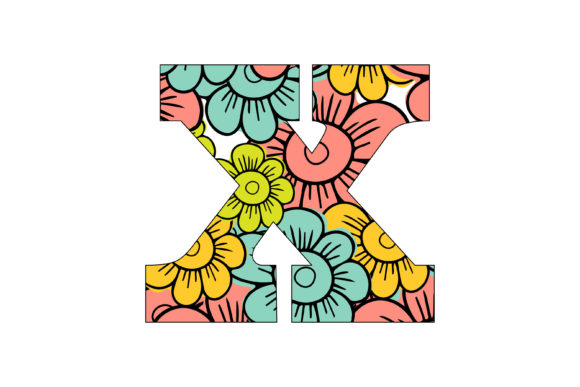 Bringing Projects to Life: The Versatility of Colorful Floral Alphabet X