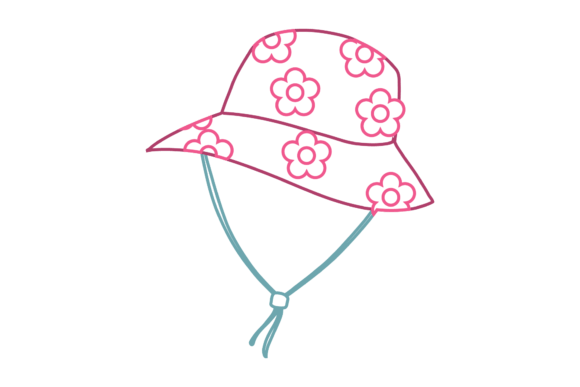 Elevate Your Designs with a Color Stripe Floral Laces Bucket Hat