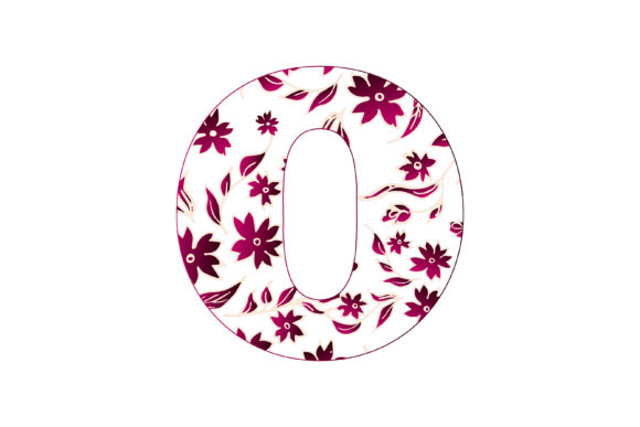 Embracing the Artful Details of the Colorful Floral Alphabet O