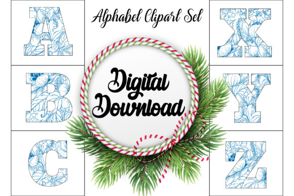 Floral Alphabet Design Sets for Creatives