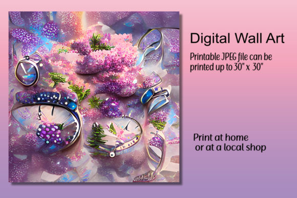 Floral Clock Printable: A Fusion of Art and Time in Your Space