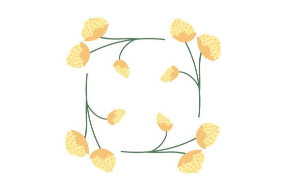 Floral Frame Isolated: Your Versatile Design Asset