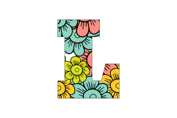 Incorporating the Colorful Floral Alphabet L into Creative Design Projects