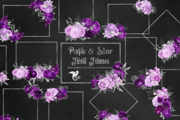 Purple and Silver Floral Frames Clipart: Your Ultimate Guide to Premium Digital Decor
