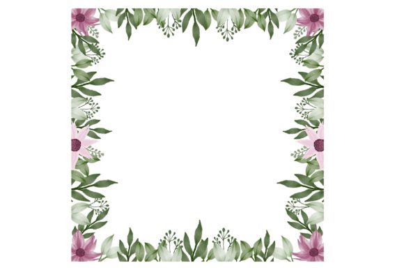 The Versatile Charm of a Pink Floral Border Design
