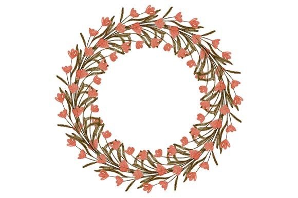 The Watercolor Leaf Floral Circle Frame: Your Versatile Digital Design Element